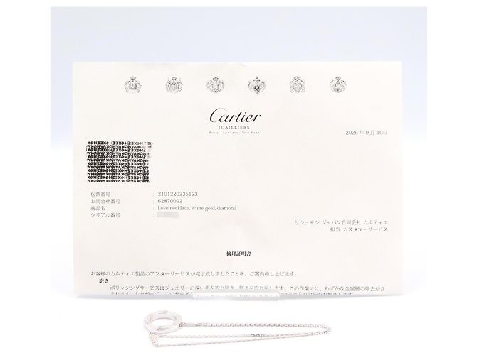 Cartier Love Circle Diamantenhalskette Silber - Ansicht 6