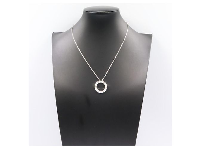 Cartier Love Circle Diamantenhalskette Silber - Ansicht 7