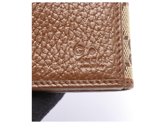 Gucci GG Canvas Bi-fold Geldbörse Braun Beige - Ansicht 5