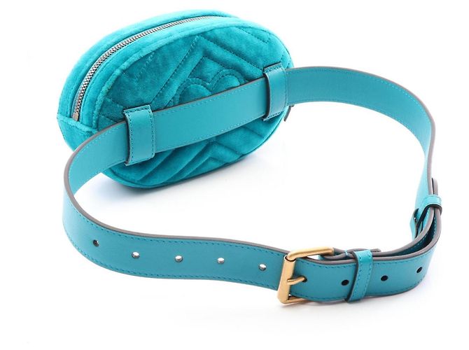 Bolsa de cintura Gucci GG Marmont Verde - vista 2