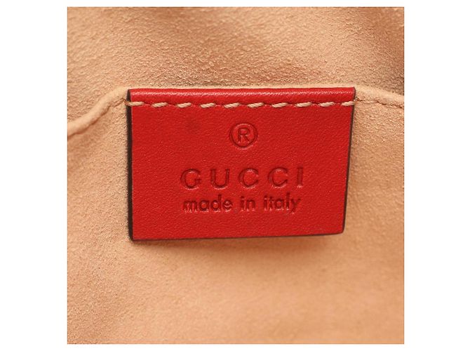Marsupio Gucci GG Marmont in pelle rossa Rosso - vista 4