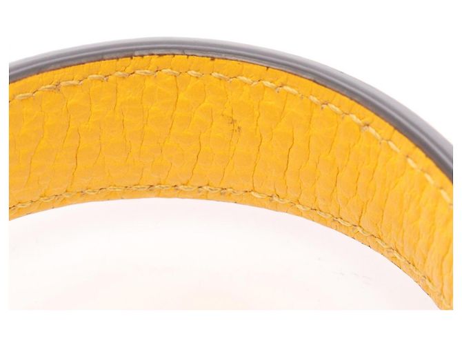 mala de mão 2-Way Gucci Interlocking G em couro amarelo - vista 8