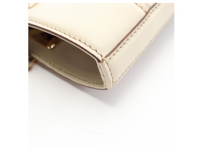 Saco Tote Gucci Guccissima em couro marfim Cru - vista 9