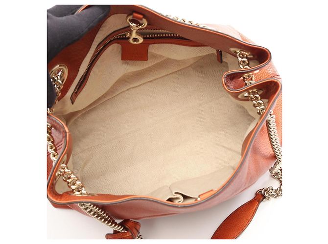 Gucci Soho Interlocking G Schultertasche Bordeaux - Ansicht 3