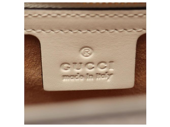 Gucci Sylvie Small Web Line 2-Way Handtasche Weiß Rot Marineblau - Ansicht 4