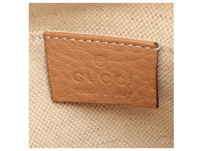 Mochila/Bolsa Gucci Bamboo Bege - vista 4