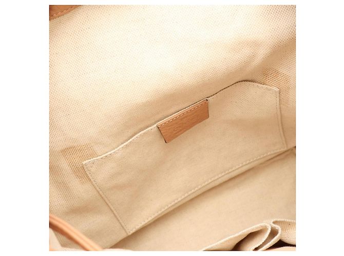 Mochila/Bolsa Gucci Bamboo Bege - vista 5