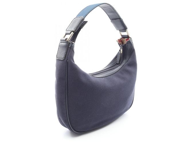 Borsa a mano Gucci blu navy - vista 2
