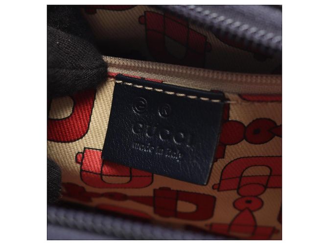 Borsa a mano Gucci blu navy - vista 4