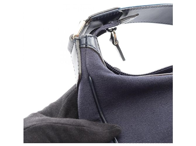 Borsa a mano Gucci blu navy - vista 8