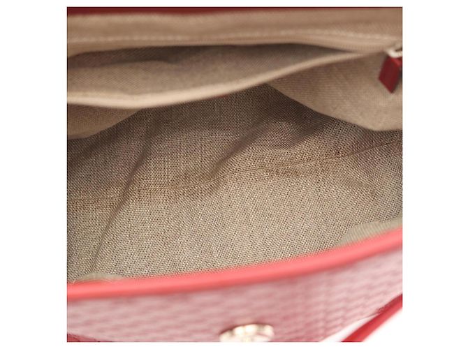Mochila Gucci Microguccissima en cuero rojo Roja - vista 5