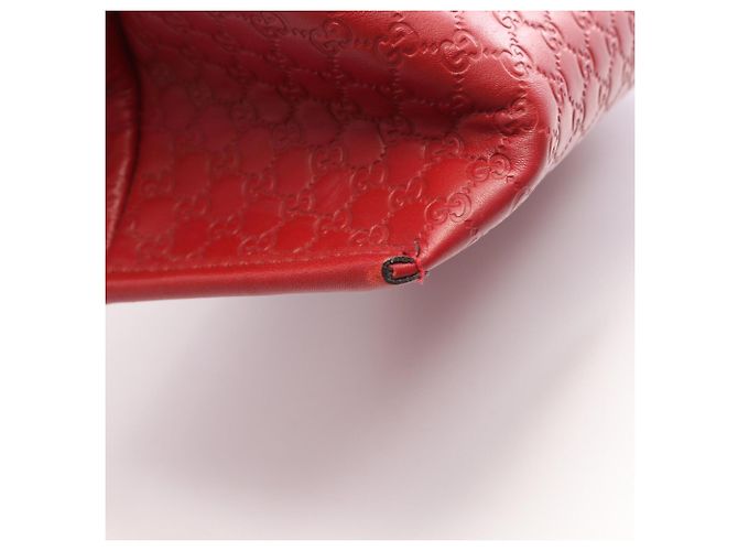 Mochila Gucci Microguccissima en cuero rojo Roja - vista 6