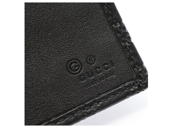 Cartera larga bi-fold Gucci Microguccissima Negro - vista 4