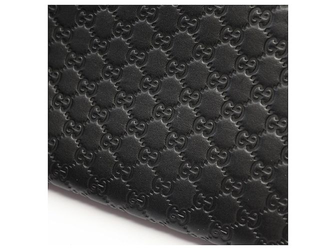 Cartera larga bi-fold Gucci Microguccissima Negro - vista 7