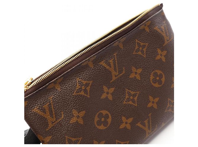 Louis Vuitton Double Zip Pochette Marrone Beige - vista 7