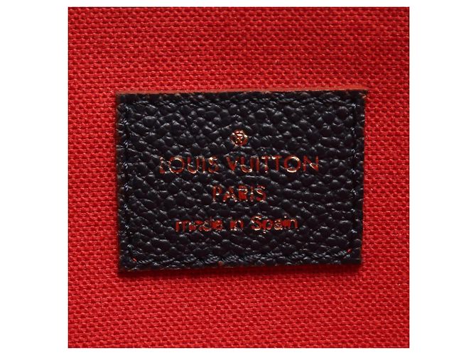 Louis Vuitton Pochette Felicie Monogram Empreinte Marine Rouge Handtasche Rot Marineblau - Ansicht 4