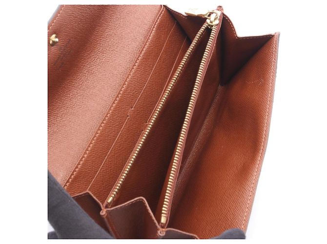 Louis Vuitton Monogram Bi-fold Long Wallet Brown - view 3