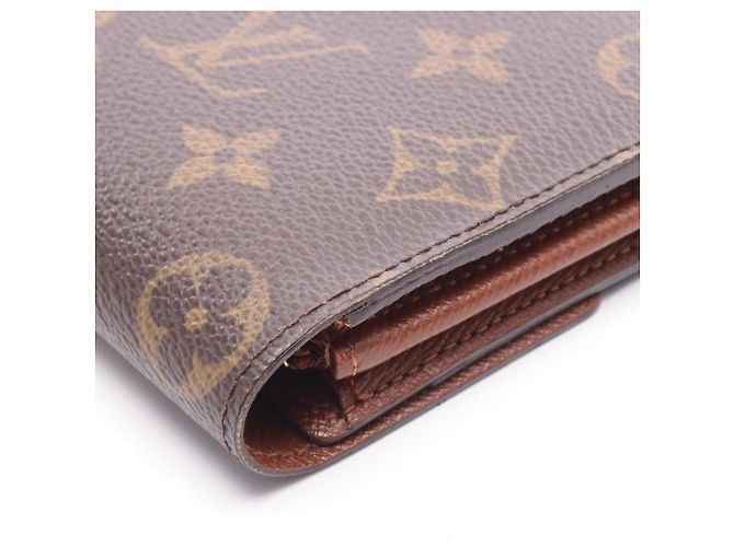 Louis Vuitton Monogram Bi-fold Long Wallet Brown - view 7
