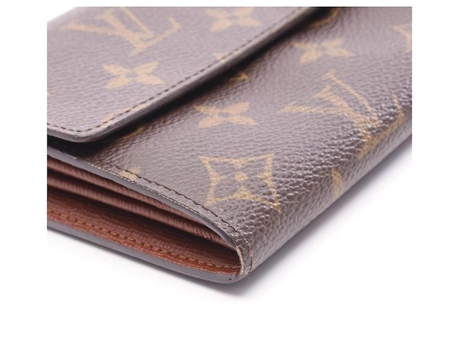 Louis Vuitton Monogram Bi-fold Long Wallet Brown - view 8
