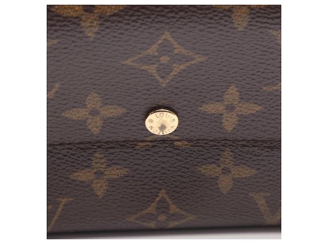 Louis Vuitton Monogram Bi-fold Long Wallet Brown - view 9