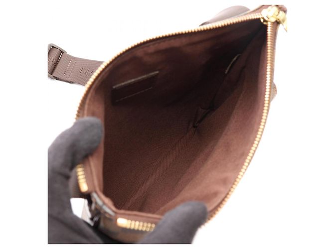 Louis Vuitton Pochette Melville Shoulder Bag Marrone Damier ebene - vista 4