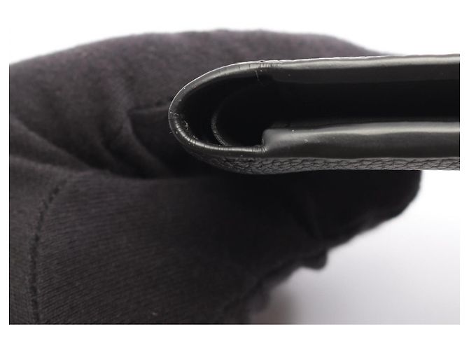 Louis Vuitton Portefeuille Multiple LV Aerogram Noir Bi-fold Wallet Schwarz - Ansicht 6