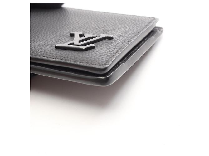 Louis Vuitton Portefeuille Multiple LV Aerogram Noir Bi-fold Wallet Schwarz - Ansicht 7