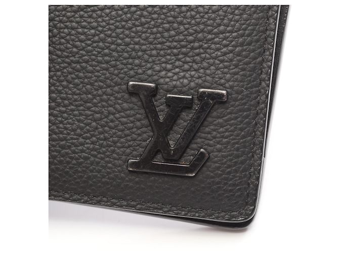 Louis Vuitton Portefeuille Multiple LV Aerogram Noir Bi-fold Wallet Schwarz - Ansicht 8