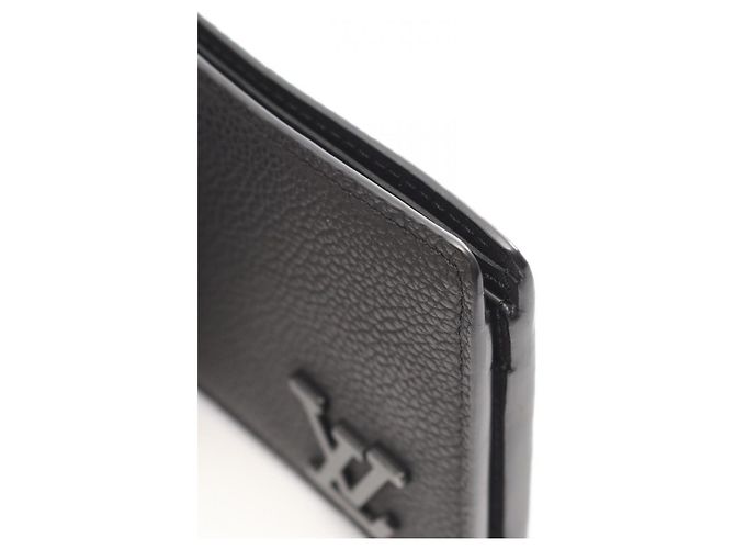 Louis Vuitton Portefeuille Multiple LV Aerogram Noir Bi-fold Wallet Schwarz - Ansicht 9