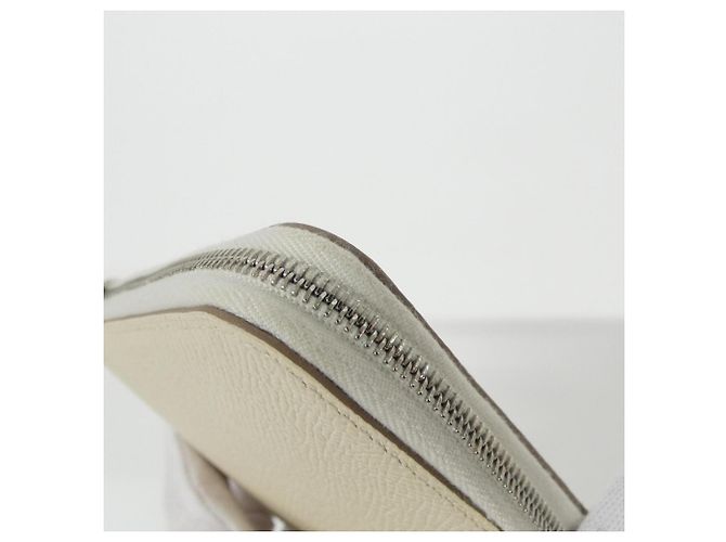 Hermès Cartera de seda Hermes EN LIBERTE Blanco - vista 3