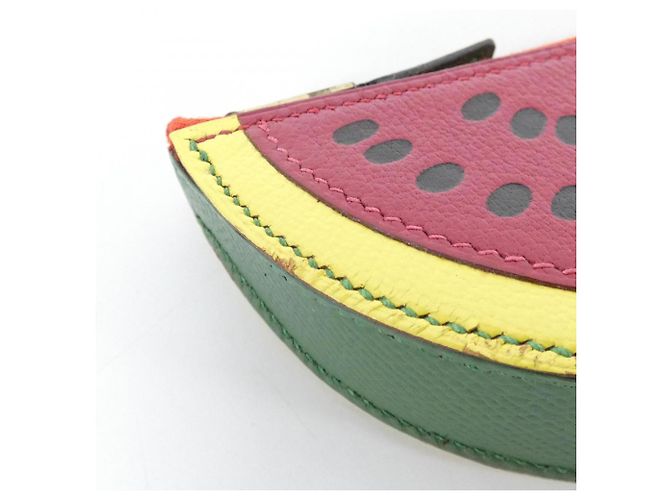 Hermès Hermes Water Melon Coin Case Rosso - vista 3