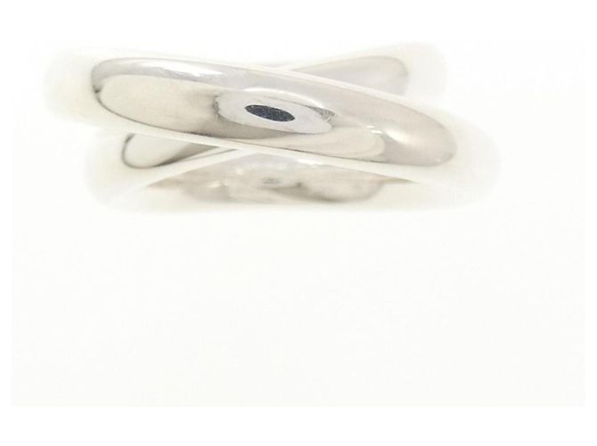 Ring Hermès Anello a Fascia Hermes Vertige in Argento 925, Misura 52 (US 6.5) - vista 2