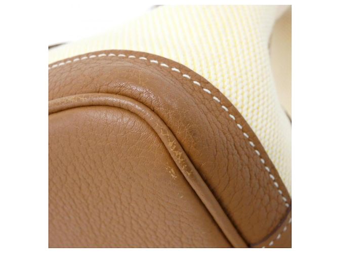 Hermès Borsa a mano Hermes Garden Party Crudo Giallo - vista 2