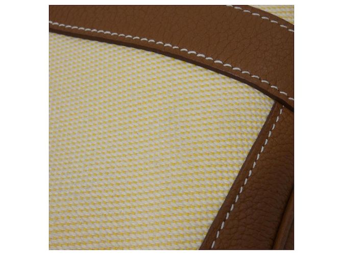 Hermès Borsa a mano Hermes Garden Party Crudo Giallo - vista 3