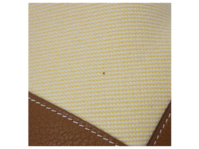 Hermès Borsa a mano Hermes Garden Party Crudo Giallo - vista 5