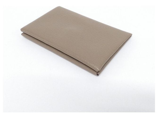 Hermès Hermes Calvi Etoupe Gray Kartenetui Taupe - Ansicht 2