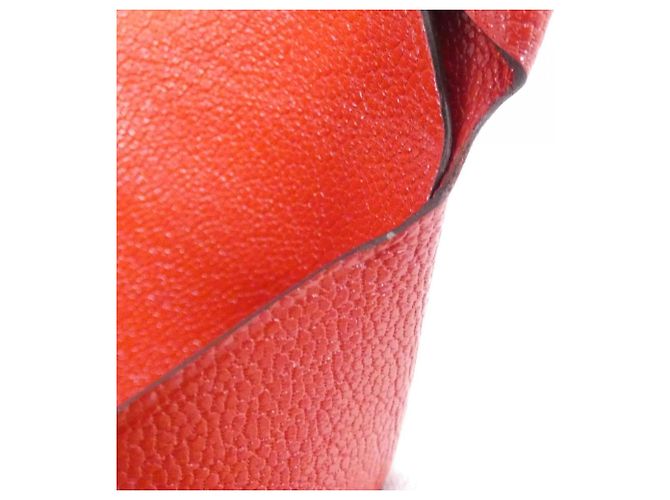 Hermès Hermes Calvi Duo Münzbeutel Rot - Ansicht 6