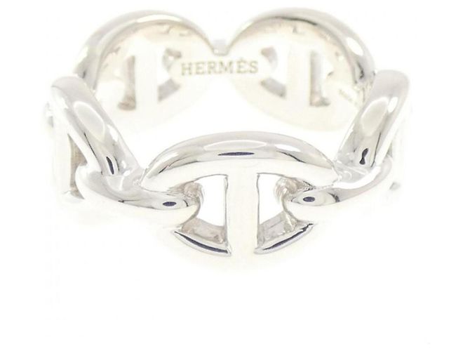 Ring Anello Hermès Chaine d'Ancre Enchainée Silver - vista 2