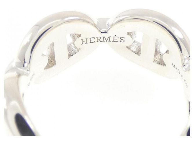 Ring Anello Hermès Chaine d'Ancre Enchainée Silver - vista 3