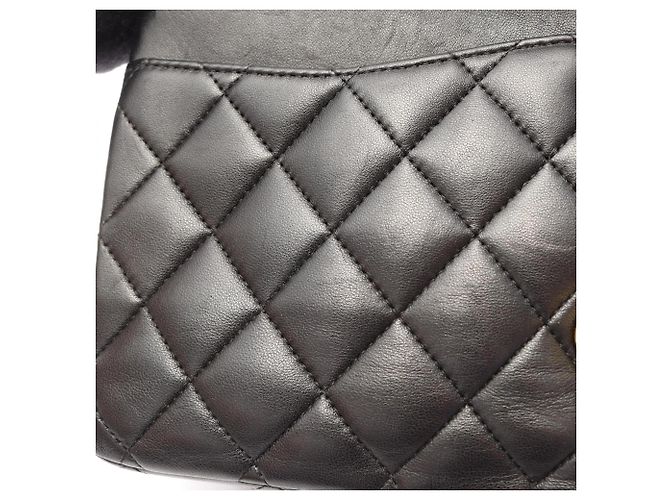 Timeless Chanel Matelassé Double Flap Shoulder Bag Black - view 10