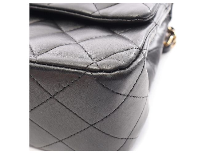 Timeless Chanel Matelassé Double Flap Shoulder Bag Black - view 11
