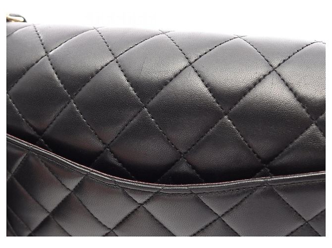 Timeless Chanel Matelassé Double Flap Shoulder Bag Black - view 12