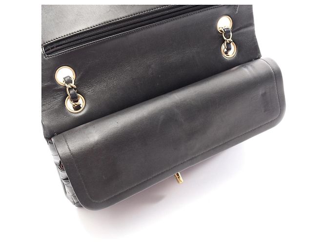 Timeless Chanel Matelassé Double Flap Shoulder Bag Black - view 8