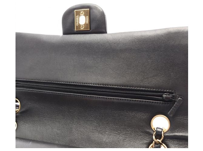 Timeless Chanel Matelassé Double Flap Shoulder Bag Black - view 9