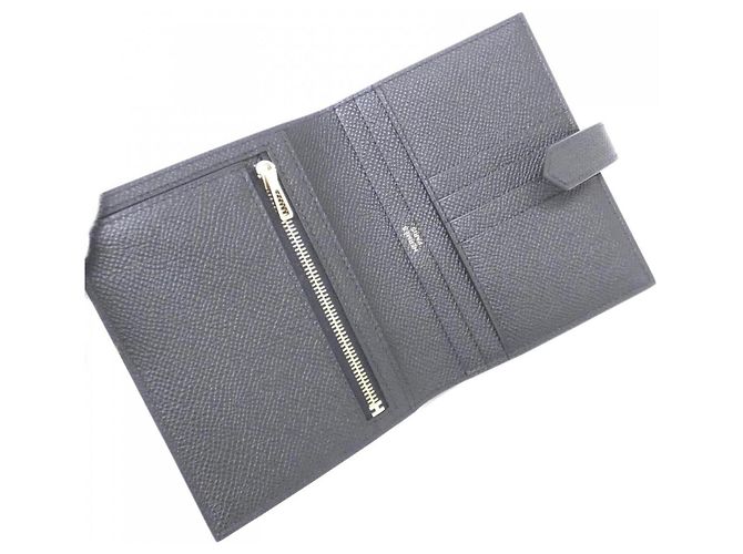 Hermès Carteira Hermes Bearn Compact Preto - vista 3
