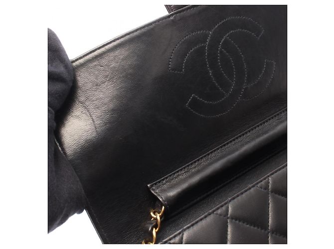 Bolsa de Ombro Chanel Matelassé Black Preto - vista 7