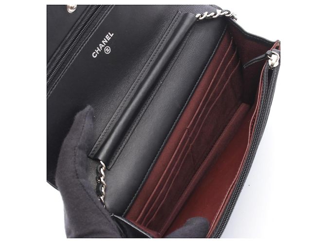 Chanel Matelassé Schultertasche aus schwarzem Lammleder - Ansicht 3