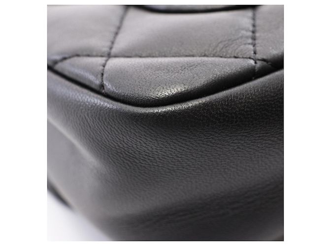 Bolso de hombro Chanel Matelassé de piel de cordero negra Negro - vista 8