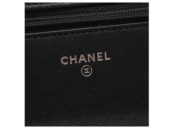 Borsa Chanel Matelassé in pelle nera e blu navy Nero - vista 4