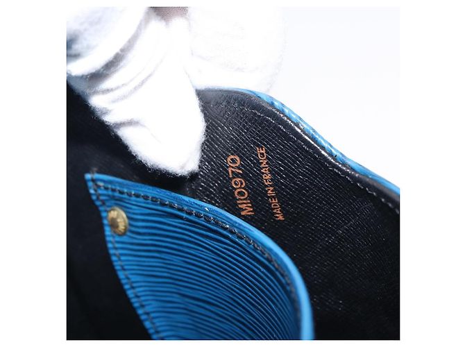 Louis Vuitton Cartouchiere Epi Leather MM Azul - vista 7